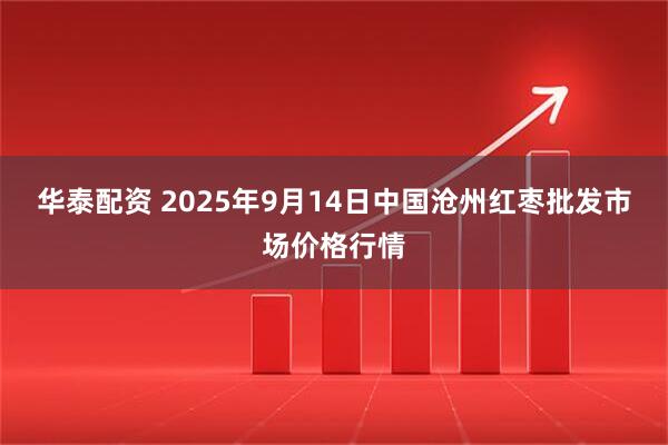 华泰配资 2025年9月14日中国沧州红枣批发市场价格行情